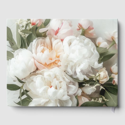 Weißer Teppich mit Spitzen Gästebuch (Rückseite)