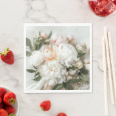 Weißer Teppich mit Spitzen Serviette (Beispiel)