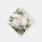 Weißer Teppich mit Spitzen Serviette (Ecke)