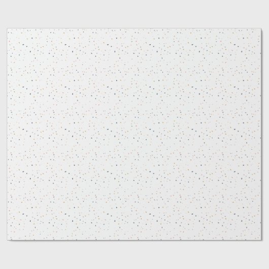 Weißer Terrazzo Geschenkpapier (Flach)