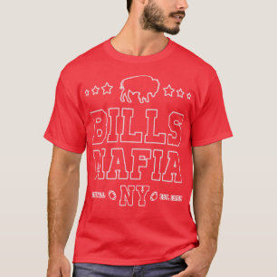 Weißer Text der Buffalo-Bewegung T-Shirt