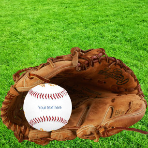 Weißer Text für das Firmenlogo Baseball