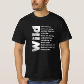 Weißer Text l Wild African Lion druckt auf der Rüc T-Shirt (Vorderseite)