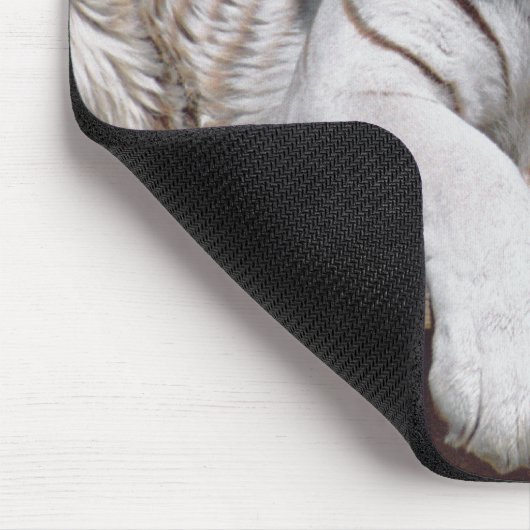 Weißer Tiger 10 Mousepad (Ecke)