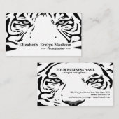 weißer Tiger 321 Visitenkarte (Vorne/Hinten)