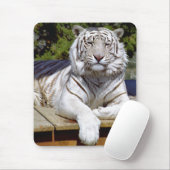 Weißer Tiger 9 Mousepad (Mit Mouse)