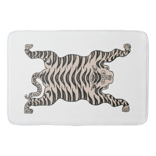 Weißer Tiger Badematte