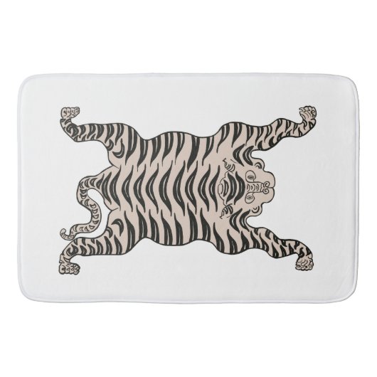 Weißer Tiger Badematte (Vorderseite)