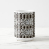 Weißer Tiger Baumrinden-Muster Kaffeetasse (Mittel)
