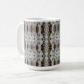 Weißer Tiger Baumrinden-Muster Kaffeetasse (Vorderseite Links)