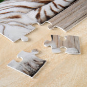 Weißer Tiger, bengalisches Tiger-Puzzlespiel Puzzle (Seite)