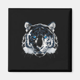 Weißer Tiger Blaue Augen Wildkatze Tier _1 Magnet