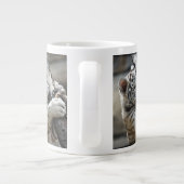 WEISSER TIGER CUB Jumbo-Tasse (Rückseite)