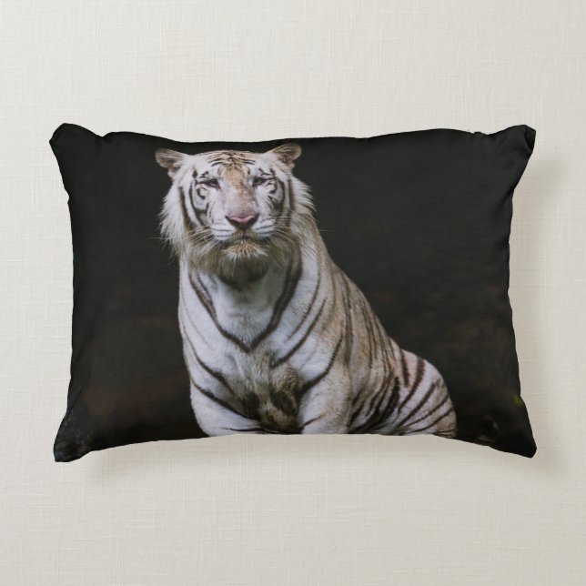 WEIßER TIGER DEKOKISSEN (Vorderseite)