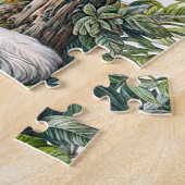Weißer-Tiger-Dschungel-Aquarell-Puzzle Puzzle (Seite)