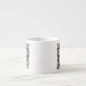 Weißer Tiger Espressotasse (Vorderseite)