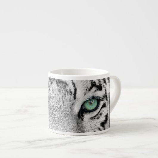 Weißer Tiger Espressotasse (Vorderseite Rechts)