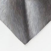 Weißer Tiger Fleecedecke (Ecke)