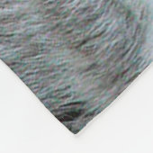 Weißer Tiger Fleecedecke (Ecke)