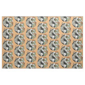 Weißer Tiger gegen grüner Drache im Yin-Yang Stoff (Fat Quarter (45,7 x 55,9 cm))