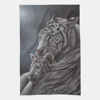 Weißer Tiger Geschirrtuch