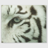 WEISSER TIGER-GESICHT GESCHENKPAPIER (Flach)