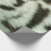 WEISSER TIGER-GESICHT GESCHENKPAPIER (Ecke)
