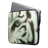 WEISSER TIGER-GESICHT LAPTOPSCHUTZHÜLLE (Vorderseite Links)