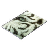 WEISSER TIGER-GESICHT NOTIZBLOCK (Linke Seite)