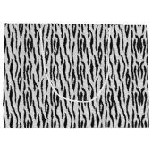 Weißer Tiger Große Geschenktüte (Rückseite)