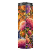 Weißer Tiger in Meereswellen Thermosbecher (Rückseite)