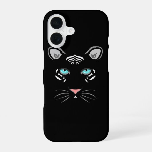 Weißer Tiger iPhone 16 Hülle (Rückseite)
