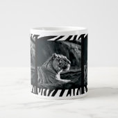 Weißer Tiger Jumbo-Tasse (Vorderseite)