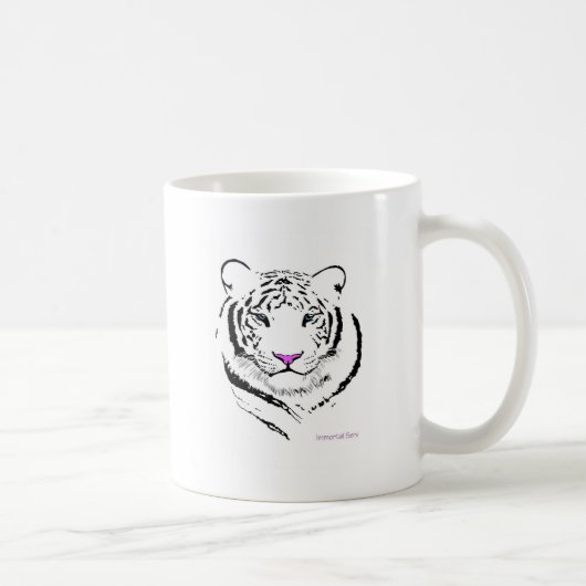 Weißer Tiger Kaffeetasse (Rechts)