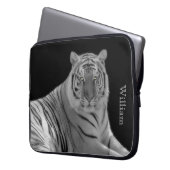 Weißer Tiger-kundenspezifischer Laptop-Kasten Laptopschutzhülle (Vorderseite Links)