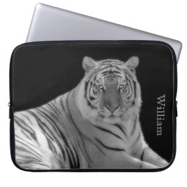 Weißer Tiger-kundenspezifischer Laptop-Kasten Laptopschutzhülle