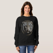 Weißer Tiger Kunstwerk  Tier Tiger Sweatshirt (Vorne ganz)