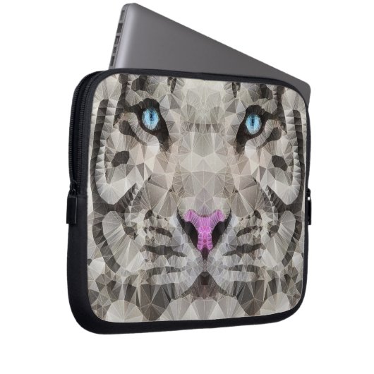 weißer Tiger Laptopschutzhülle (Vorne Rechts)