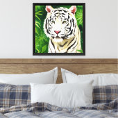 Weißer Tiger Leinwanddruck (Insitu (Schlafzimmer))