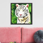 Weißer Tiger Leinwanddruck (Insitu (Wohnzimmer))