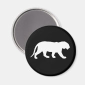 Weißer Tiger Magnet (Vorderseite/Rückseite)