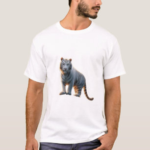 Weißer Tiger Majestät. T-Shirt