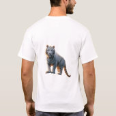 Weißer Tiger Majestät. T-Shirt (Rückseite)