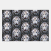 Weißer Tiger mit blauen Augen Geschenkpapier Set (Vorderseite 3)