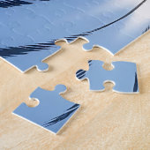 Weißer Tiger mit blauen Augen Puzzle (Seite)
