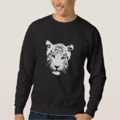 Weißer Tiger mit blauen Augen Sweatshirt (Vorderseite)