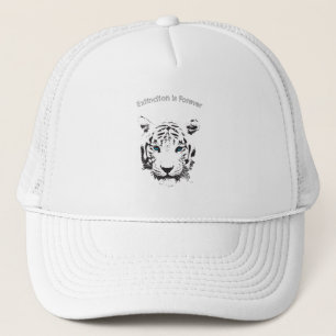 Weißer Tiger mit blauen Augen Truckerkappe