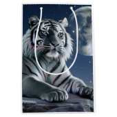 Weißer Tiger Mittlere Geschenktüte (Vorderseite)