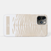 Weißer Tiger Monogramm Case-Mate iPhone Hülle (Rückseite (Horizontal))
