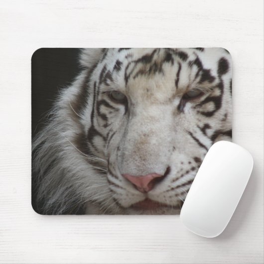 Weißer Tiger Mousepad (Mit Mouse)